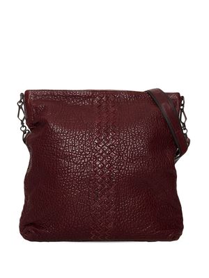 Bottega Veneta Pre-Owned Intrecciato leather crossbody bag - Red