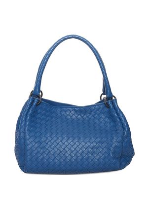 Bottega Veneta Pre-Owned Intrecciato leather shoulder bag - Blue