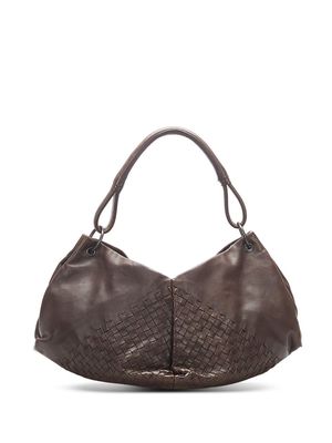 Bottega Veneta Pre-Owned Intrecciato leather shoulder bag - Brown