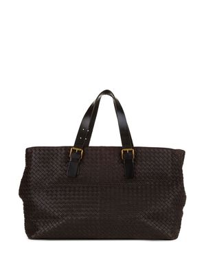 Bottega Veneta Pre-Owned Intrecciato leather tote bag - Black