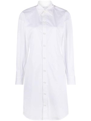 Bottega Veneta Pre-Owned long-sleeve poplin shirtdress - White