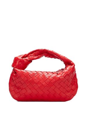 Bottega Veneta Pre-Owned mini Jodie Intrecciato tote bag - Red