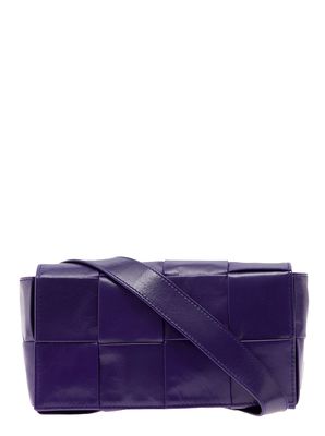 Bottega Veneta Purple Mini cassette Belt Bag In Calf Leather