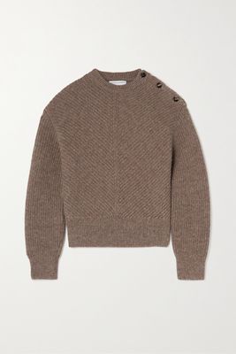 Bottega Veneta - Ribbed Alpaca Sweater - Brown