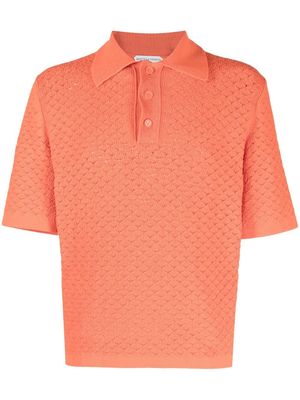 Bottega Veneta short-sleeve polo shirt - Orange