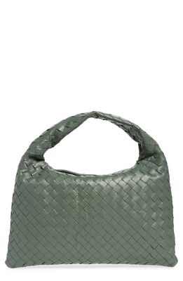 Bottega Veneta Small Hop Hobo Bag in Aloe/Brass