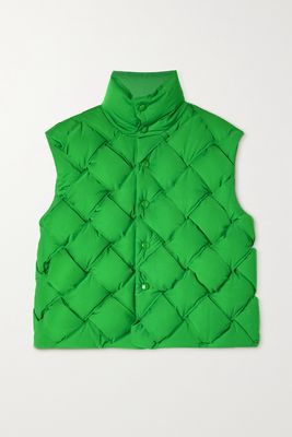 Bottega Veneta - Tech Quilted Padded Shell Vest - Green