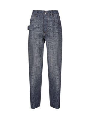 Bottega Veneta Textured Viscose Denim Pants