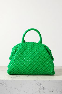Bottega Veneta - The Handle Small Intrecciato Leather Tote - Green