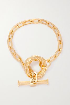 Bottega Veneta - Twist Gold-plated Bracelet - L