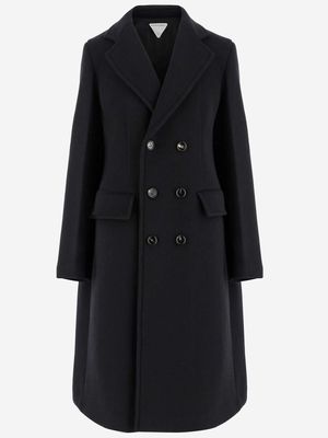 Bottega Veneta Wool And Cashmere Double-breasted Long Coat