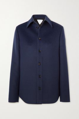 Bottega Veneta - Wool-flannel Shirt - Blue