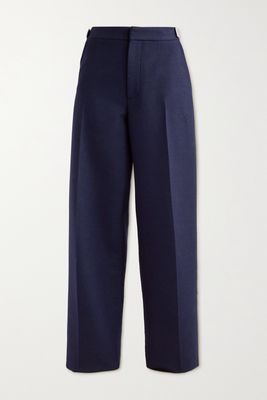 Bottega Veneta - Wool-flannel Wide-leg Pants - Blue
