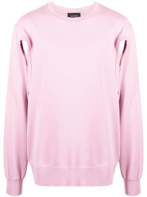 Botter cut-out organic cotton sweatshirt - Pink