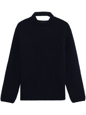 Botter cut-out ribbed jumper - Blue