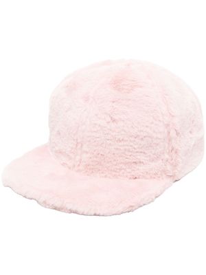 Botter faux-fur baseball cap - Pink