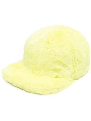 Botter faux-fur baseball cap - Yellow