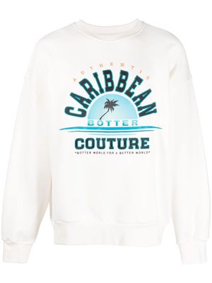 Botter graphic-print organic-cotton sweatshirt - White