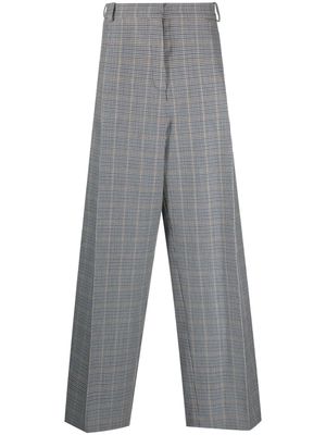 Botter houndstooth wide-leg trousers - Blue