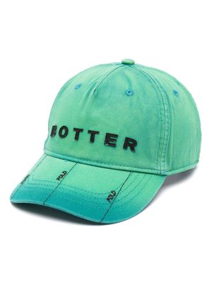 Botter logo-patch distressed baseball hat - Green