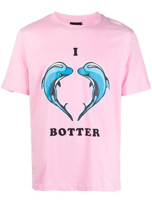 Botter logo-print organic cotton T-shirt - Pink