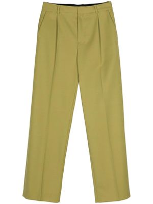 Botter pleat-detail wool trousers - Green