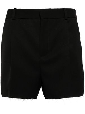 Botter pleated virgin-wool shorts - Black