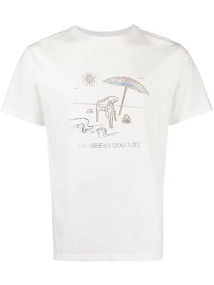 Botter rhinestone-embellished graphic-print T-shirt - White