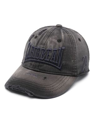 Botter slogan-embroidery cotton baseball cap - Black