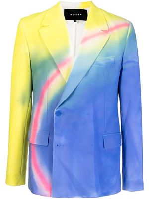 Botter spray-painted double-breasted tailored blazer - Multicolour