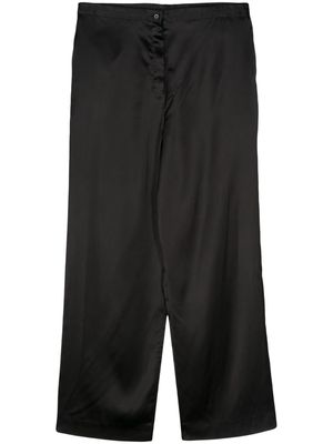 Botter stretch-design satin trousers - Black