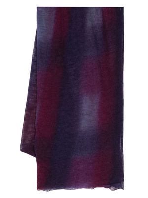 Botto Giuseppe graphic-print cashmere scarf - Purple
