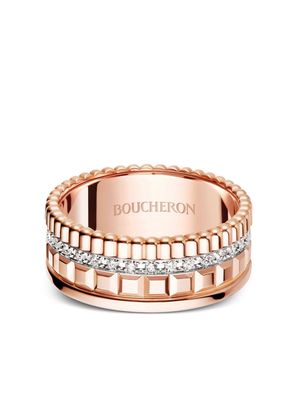 Boucheron 18kt gold Quatre Radiant diamond ring - Pink