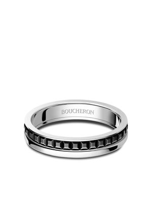 Boucheron 18kt white gold Quatre Black Edition PVD ring - Silver