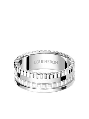 Boucheron 18kt white gold Quatre Double White Edition ring - Silver