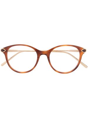 Boucheron Eyewear round-frame optical glasses - Brown