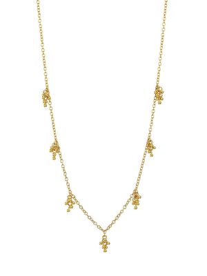 Bouclé 24K Yellow Gold Charm Necklace - Gold - Gold