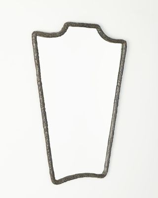Bouclier Cast Metal Wall Mirror