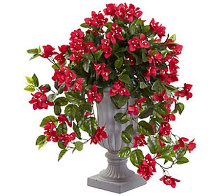 Bougainvillea with Urn by Nearly Natural