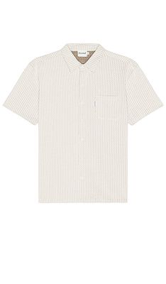 Bound Blanco Patterned Textured Shirt in White