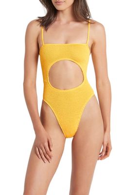 BOUND by Bond-Eye Mishy Cutout One-Piece Swimsuit in Sunny