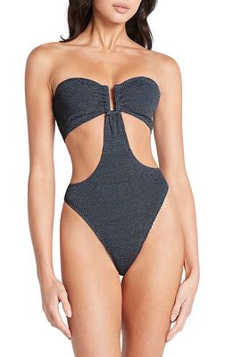 BOUND by Bond-Eye Thera Strapless One-Piece Swimsuit in Navy