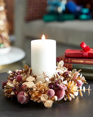 Bountiful Elegance Candle Wreath