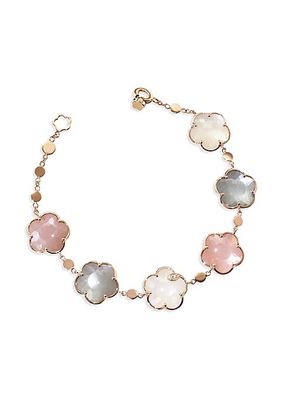 Bouquet Lunaire 18K Rose Gold, Diamond & Moonstone Bracelet