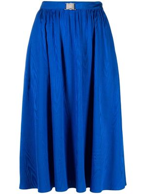 Boutique Moschino A-line gathered midi skirt - Blue