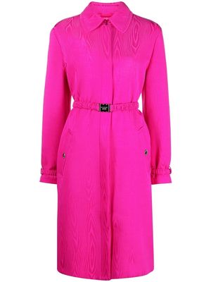 Boutique Moschino belted tailored coat - Pink