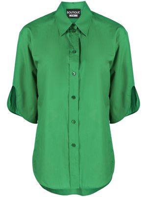 Boutique Moschino curved-edges shirt - Green