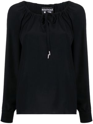Boutique Moschino drawstring blouse - Black