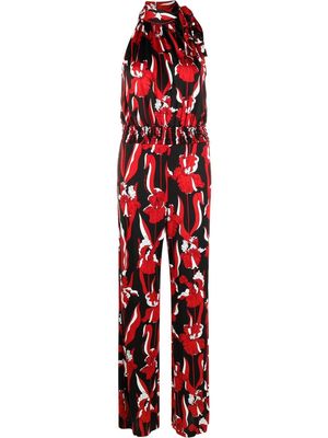Boutique Moschino floral sleeveless flared jumpsuit