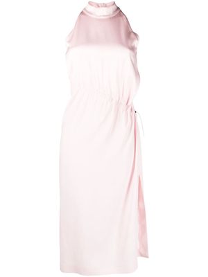 Boutique Moschino gathered-detail sleeveless dress - Pink